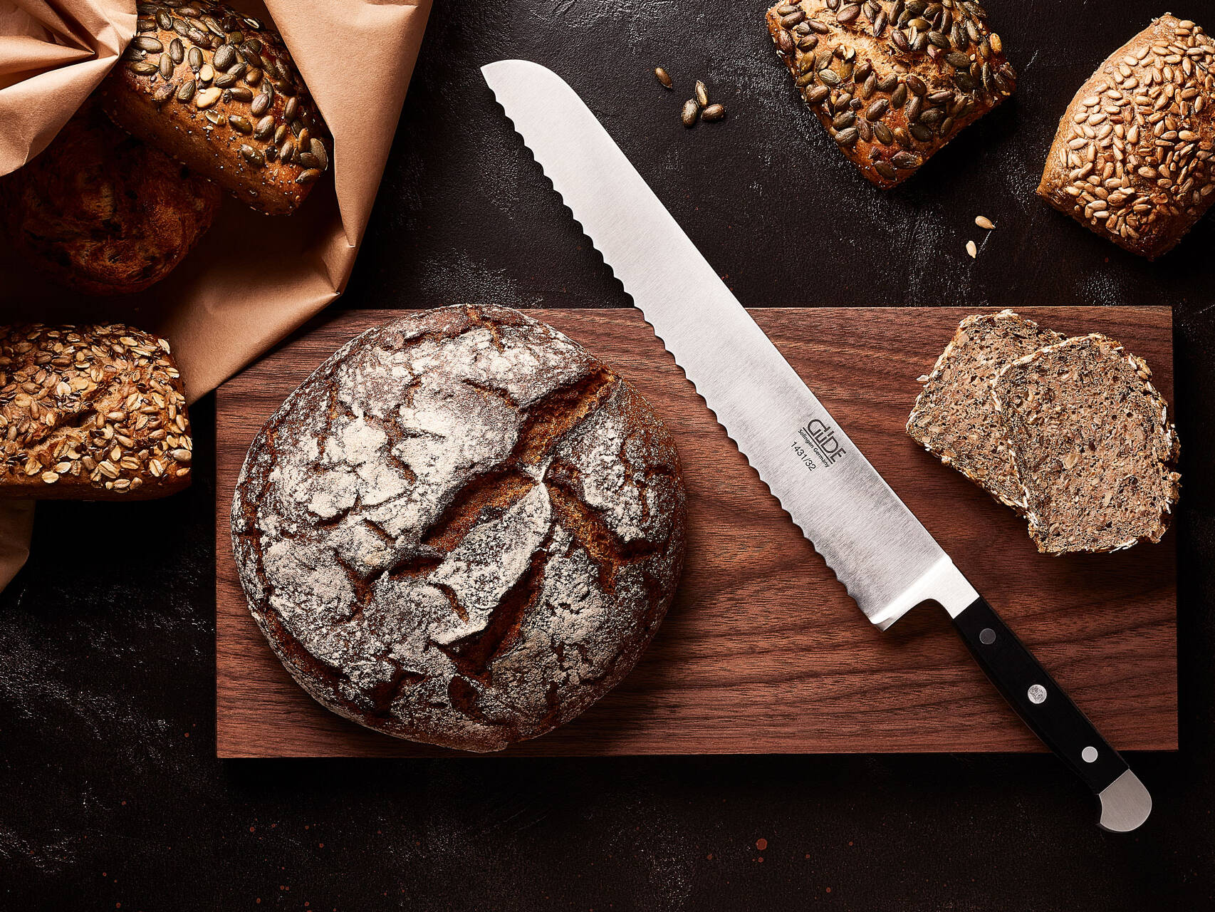 Messer Solingen, Güde Messer, Kochmesser Solingen, Messerset, wetzstahl, solinger messer