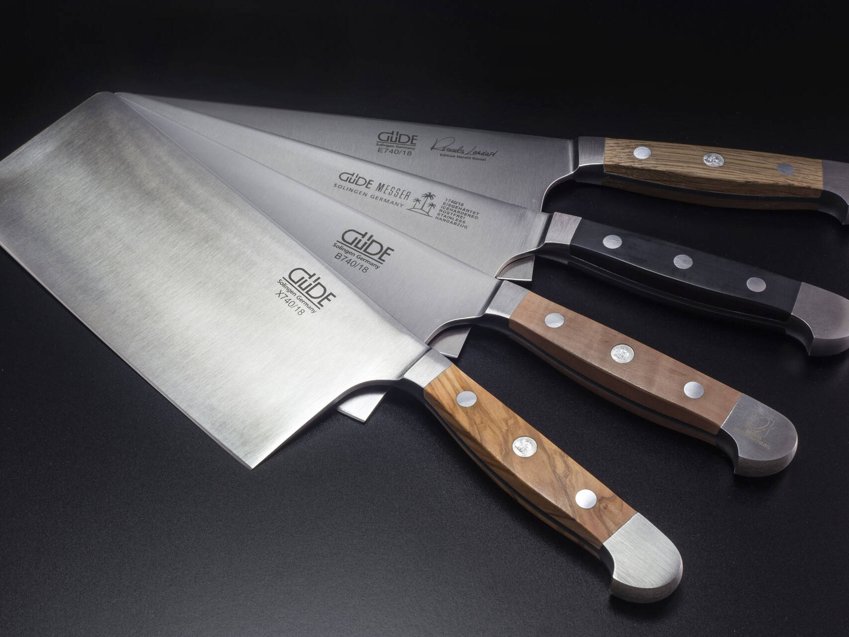 Messer Solingen, Güde Messer, Kochmesser Solingen, Messerset, wetzstahl, solinger messer