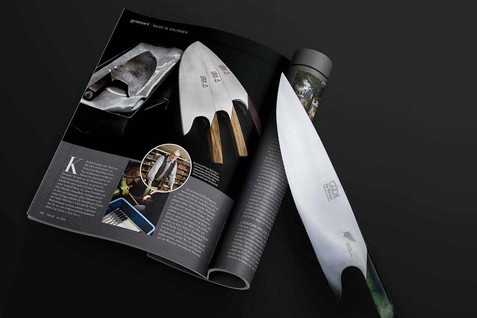 Messer Solingen, Güde Messer, Kochmesser Solingen, Messerset, wetzstahl, solinger messer